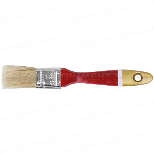 Кисть флейцевая "Классик", натуральная светлая щетина, деревянная ручка 1" (25 мм)